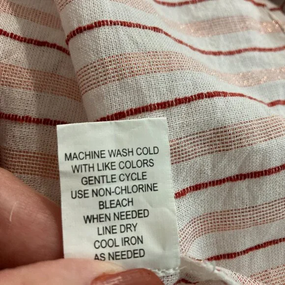 NWT Club Z Collection Long Roll Tab Sleeve Button Up Shirt Cover Up Tunic 2X - Picture 9 of 14